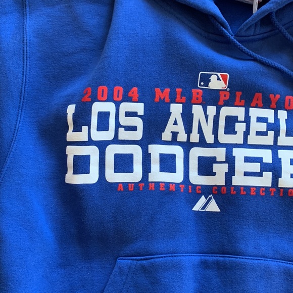 2004 Los Angeles Dodgers MLB Playoffs Hoodie Sweatshirt Size M - Picture 2 of 6